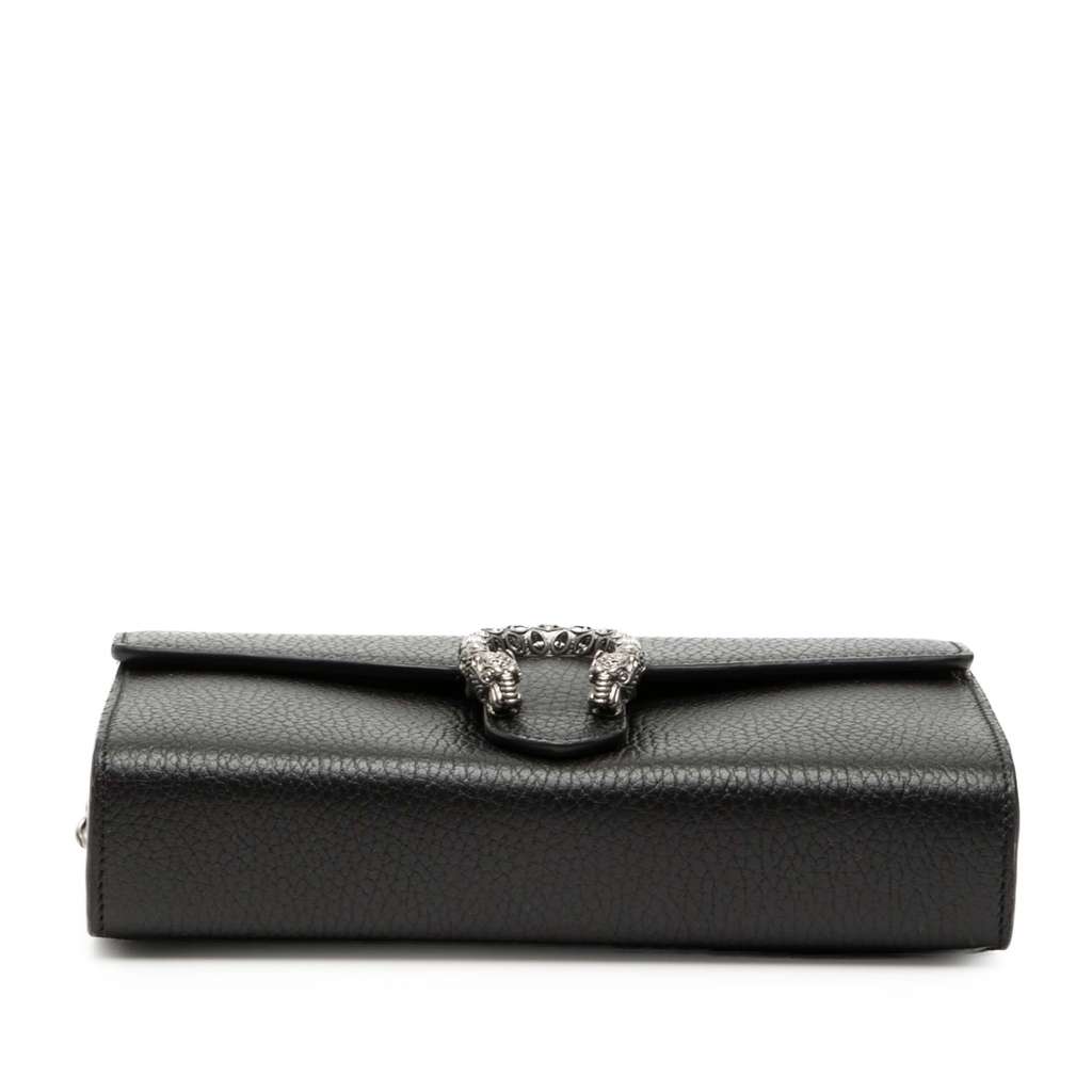 Gucci Leather Dionysus Wallet on Chain Black Leather Good condition - Inside View