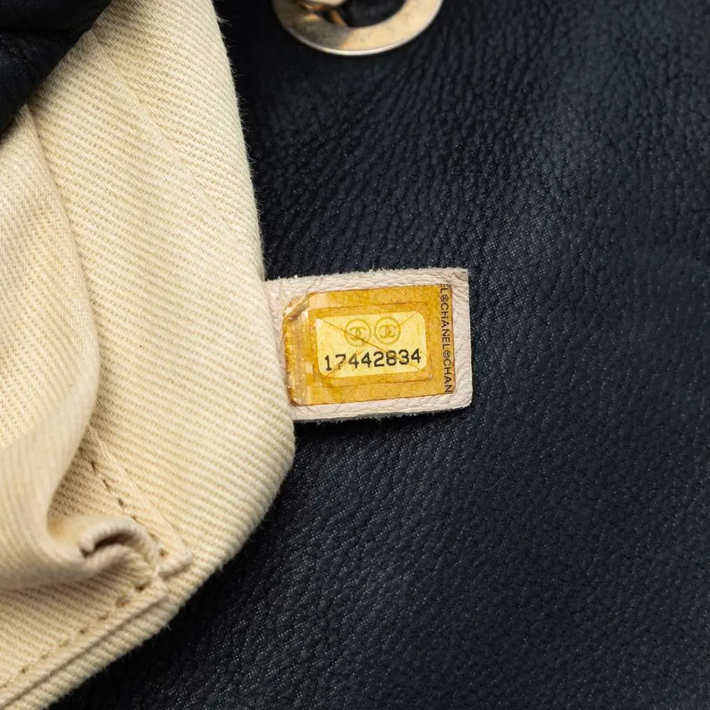 Chanel Large Aged Calfskin Chic Quilt Flap Black Leather Very good - Box View