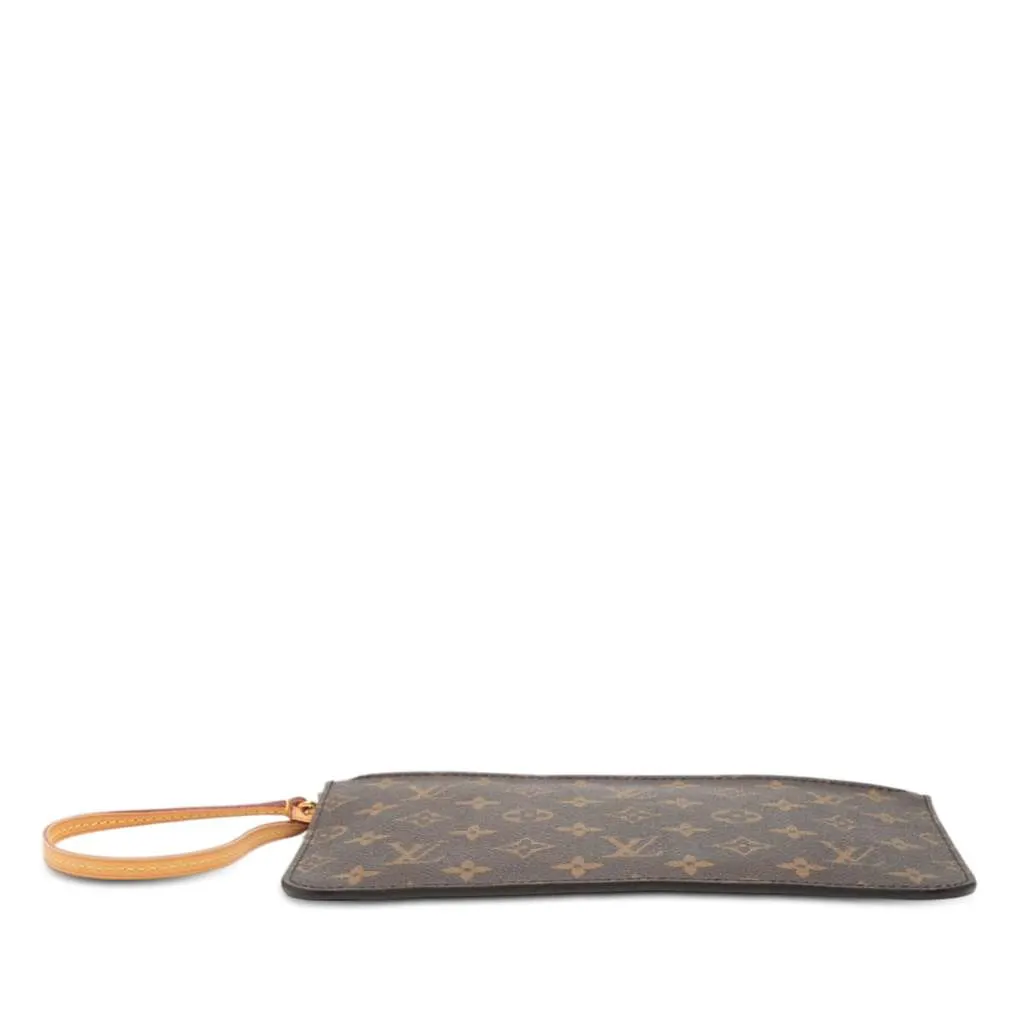Louis Vuitton Monogram Neverfull MM Pouch Brown Very good - Inside View