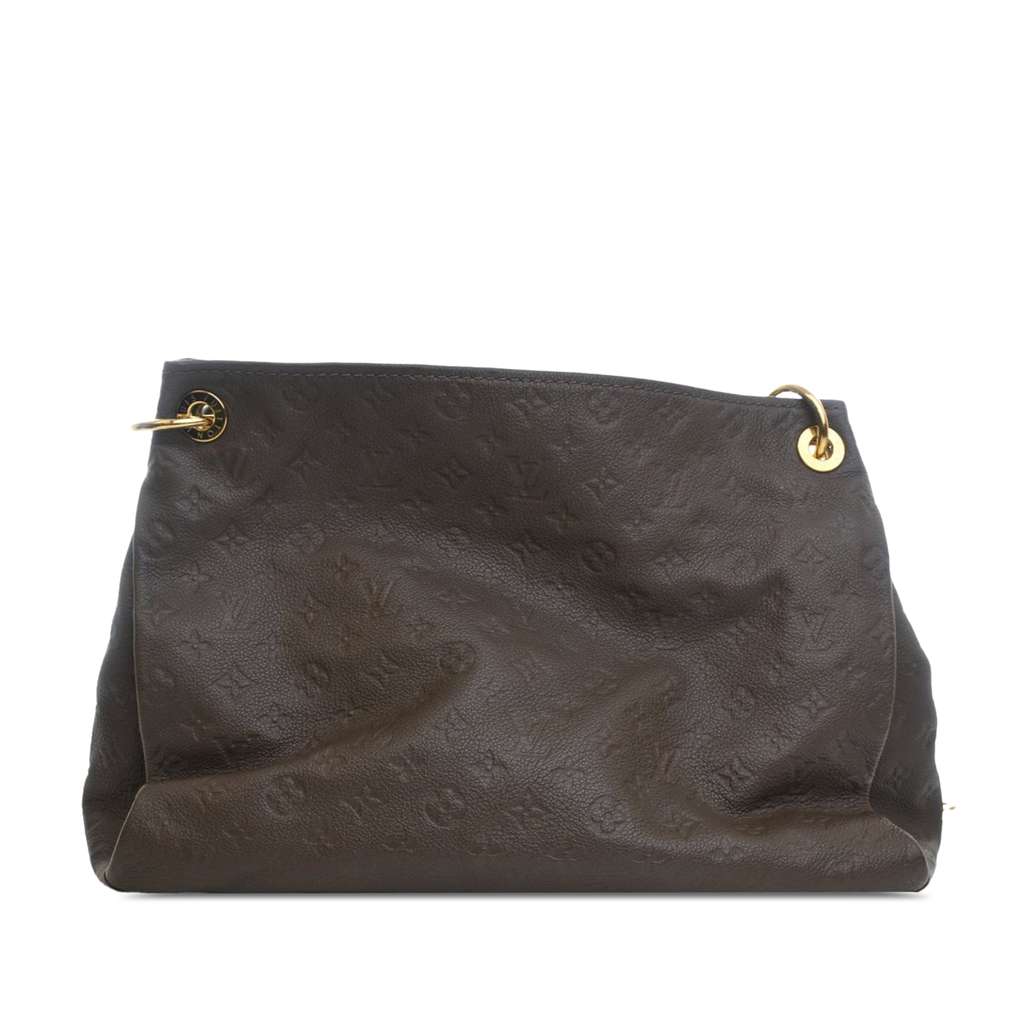 Louis Vuitton Monogram Empreinte Artsy MM Brown Leather Good condition - Back View