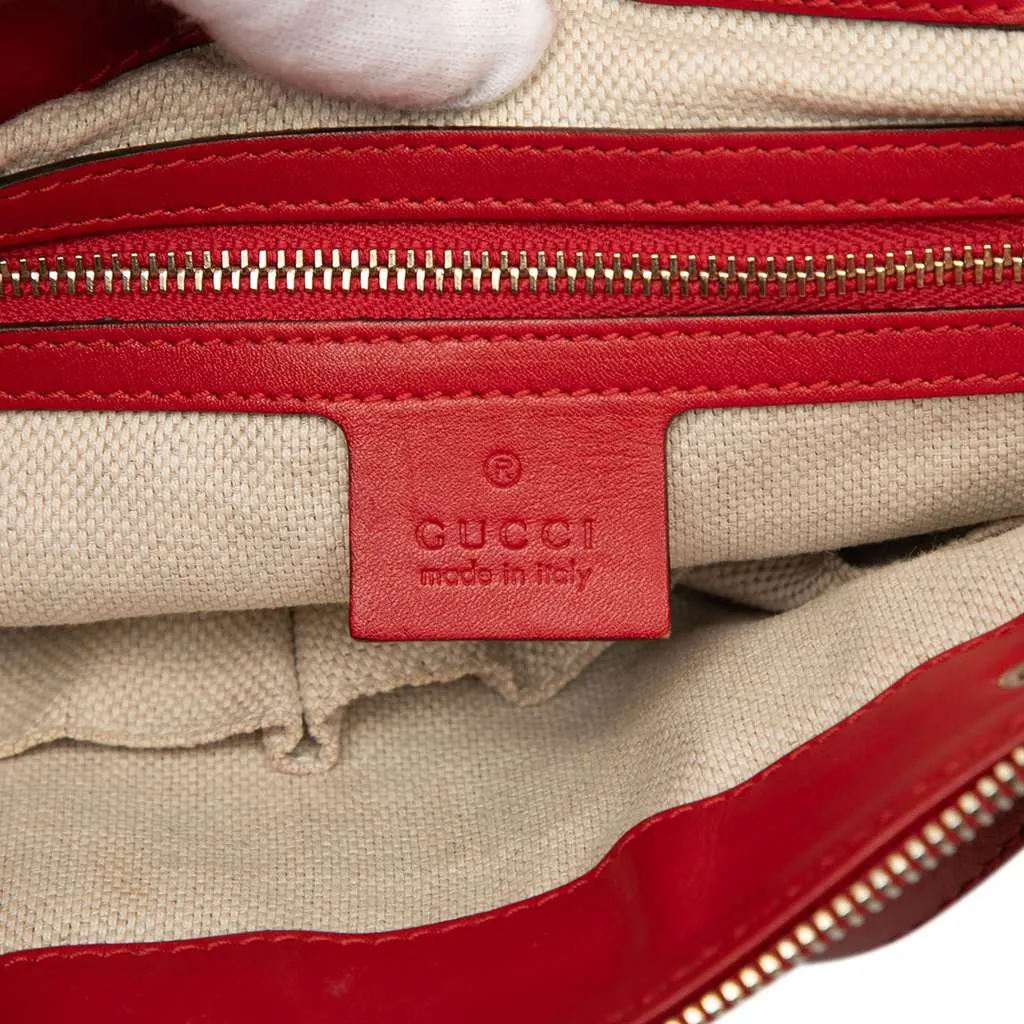 Gucci GG Canvas Valentine Satchel Beige Canvas Very good - Box View