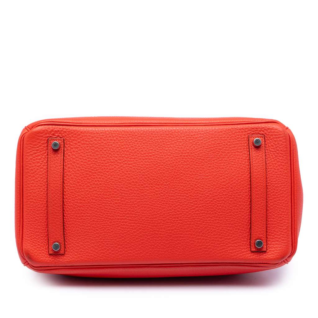 Hermès Togo Birkin Retourne 35 Red Leather Good condition - Inside View
