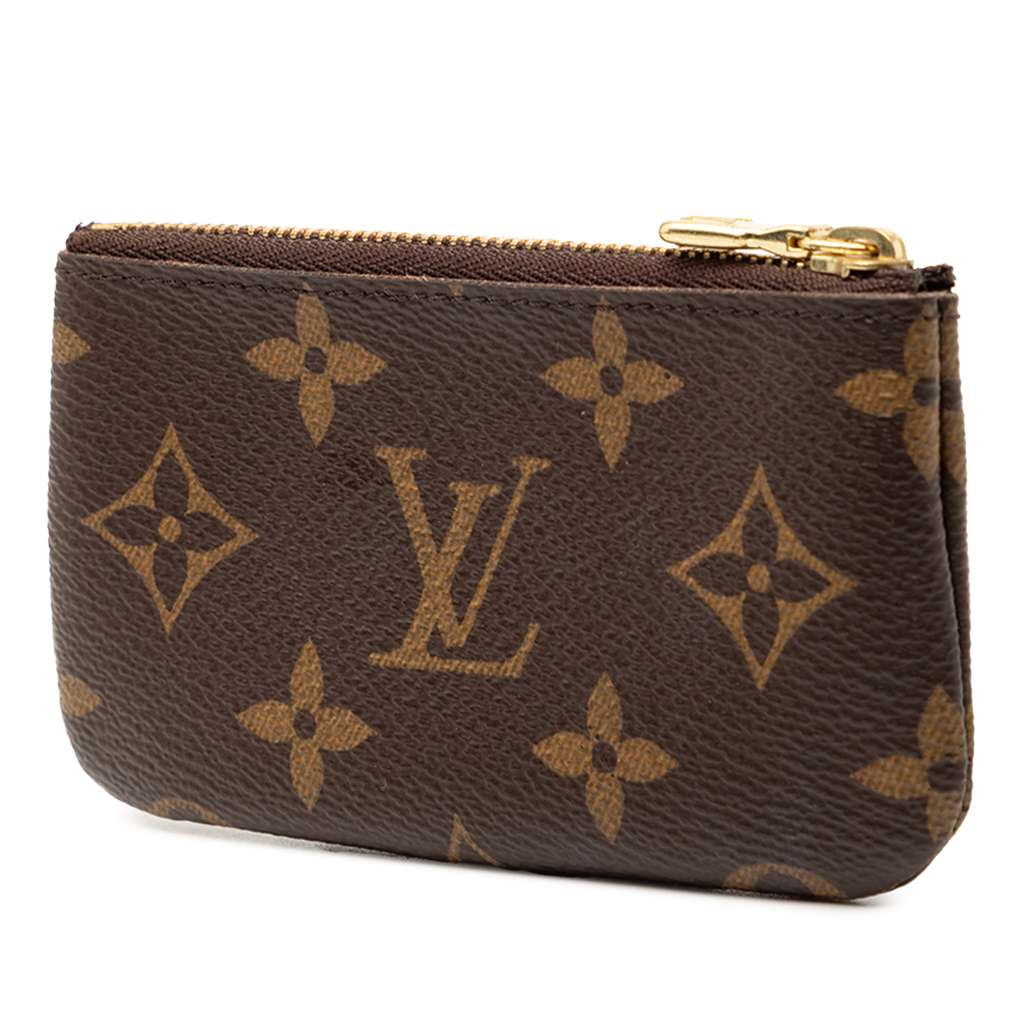Louis Vuitton Monogram Key Pouch Brown Good condition - Back View