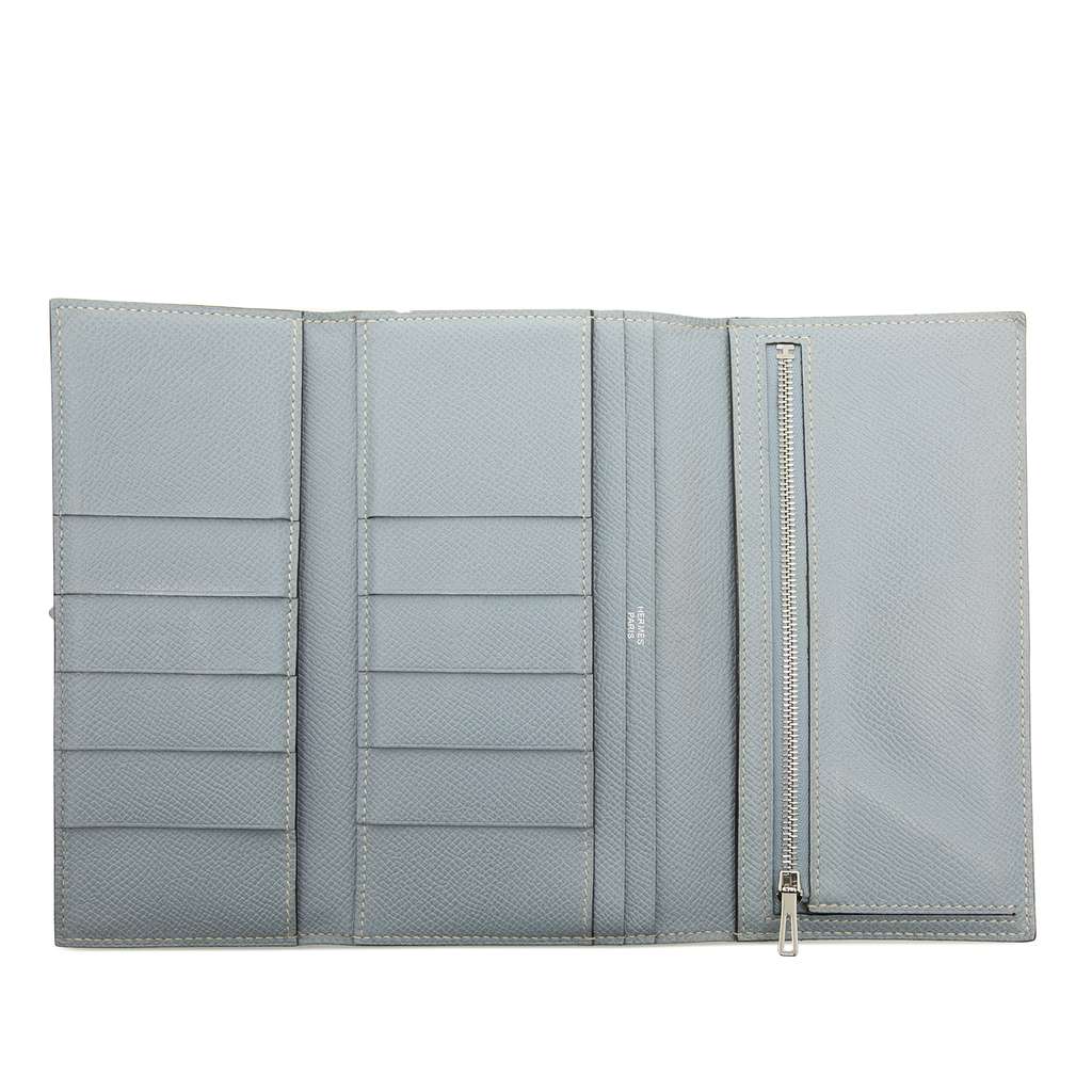 Hermès Bicolor Epsom Bearn Long Wallet Yellow Leather Good condition - Model View