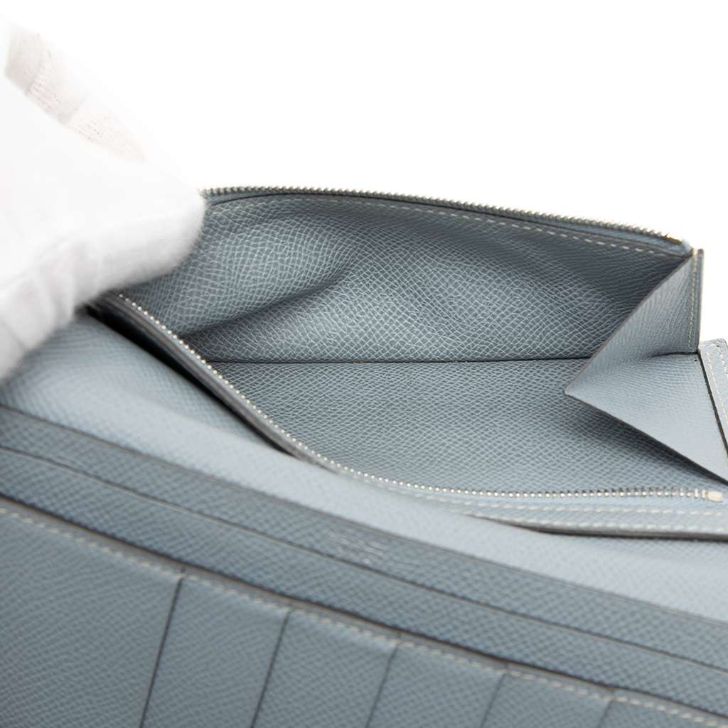 Hermès Bicolor Epsom Bearn Long Wallet Yellow Leather Good condition - Box View