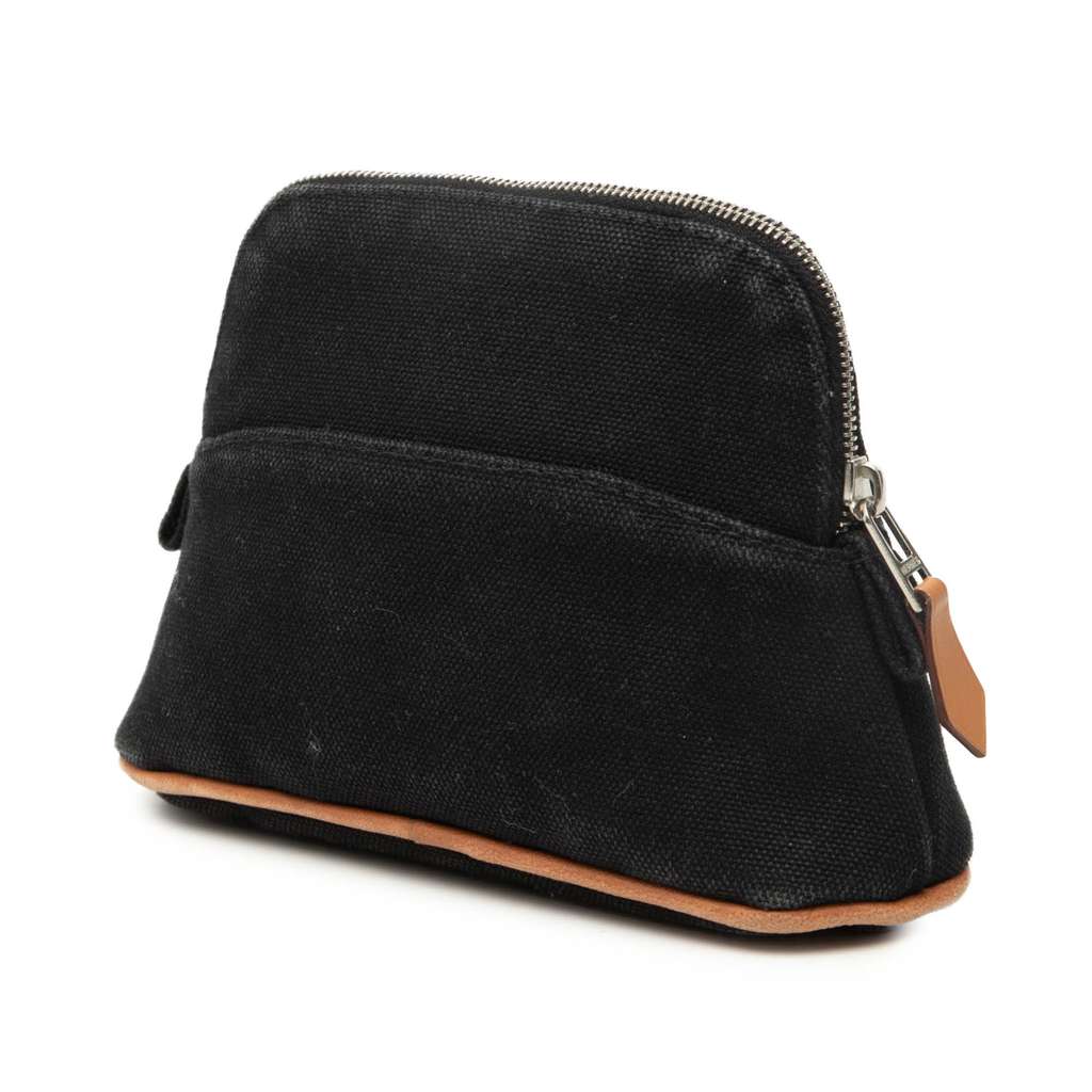 Hermès Mini Mini Canvas Bolide Case Black Canvas Good condition - Back View