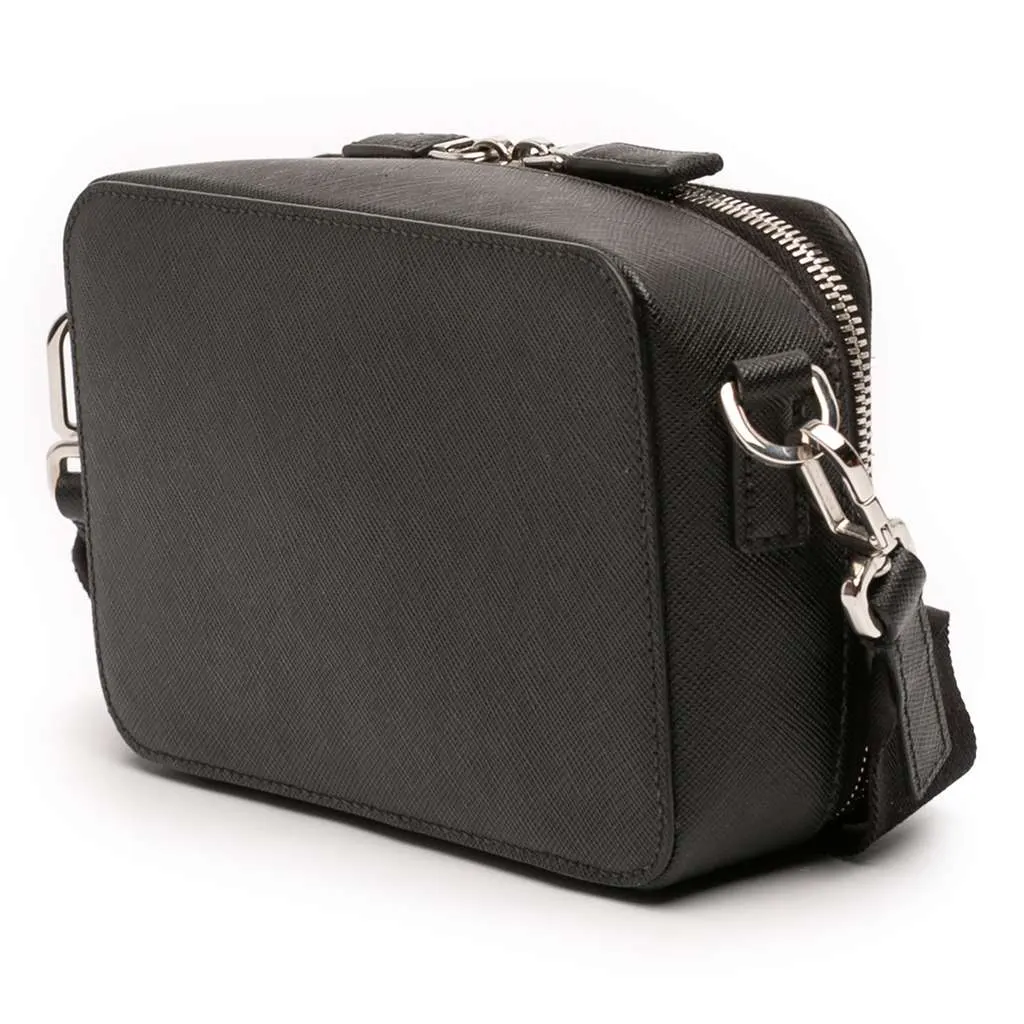 Prada Saffiano Brique Crossbody Black Leather Very good - Back View