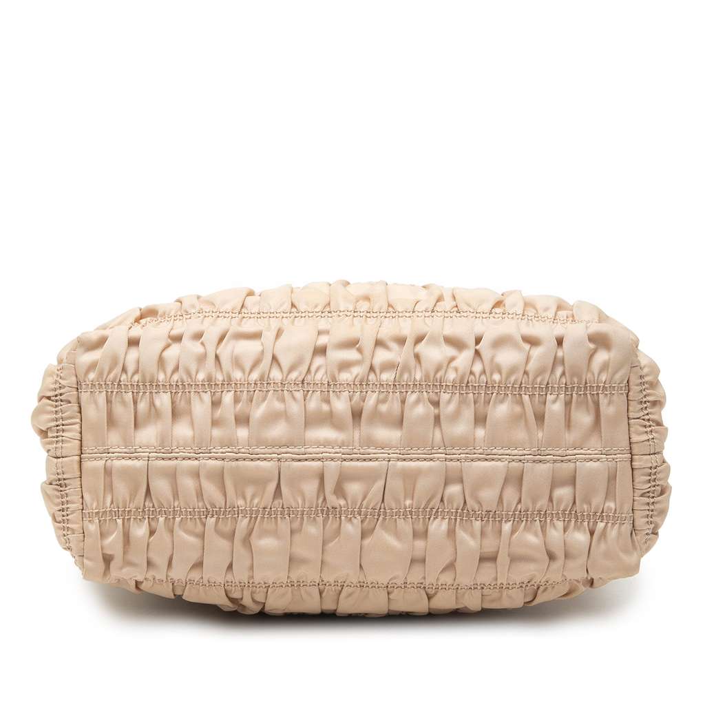 Prada Tessuto Gaufre Satchel Beige Good condition - Inside View