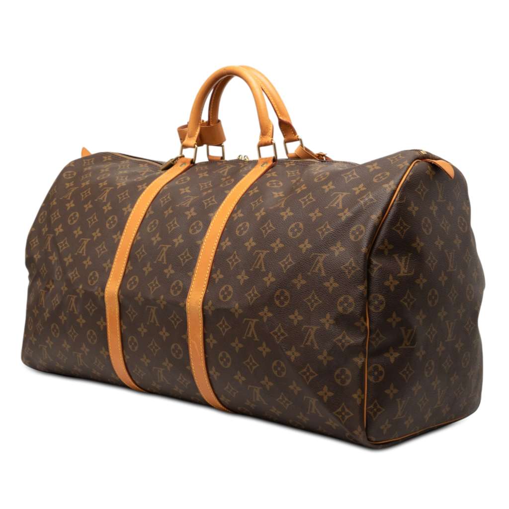 Louis Vuitton Monogram Keepall 60 Brown Good condition - Back View