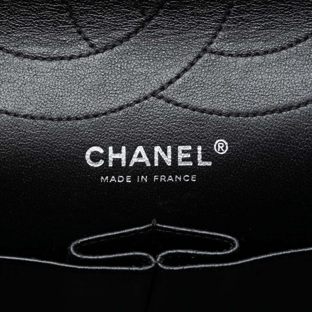 Chanel Quilted Aged Calfskin So Black Reissue 2.55 Double Flap 227 Black Leather Good condition - Box View