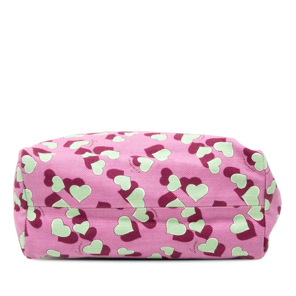 Gucci Kids Canvas Heartbeat Tote Pink Canvas Good condition - Inside View