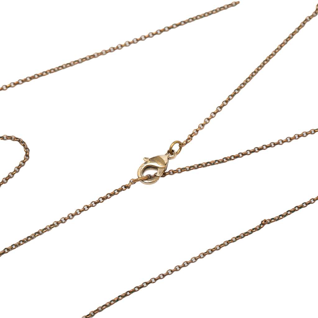 Chanel Gold Plated CC Crystal Pendant Necklace Gold Metal Good condition - Model View