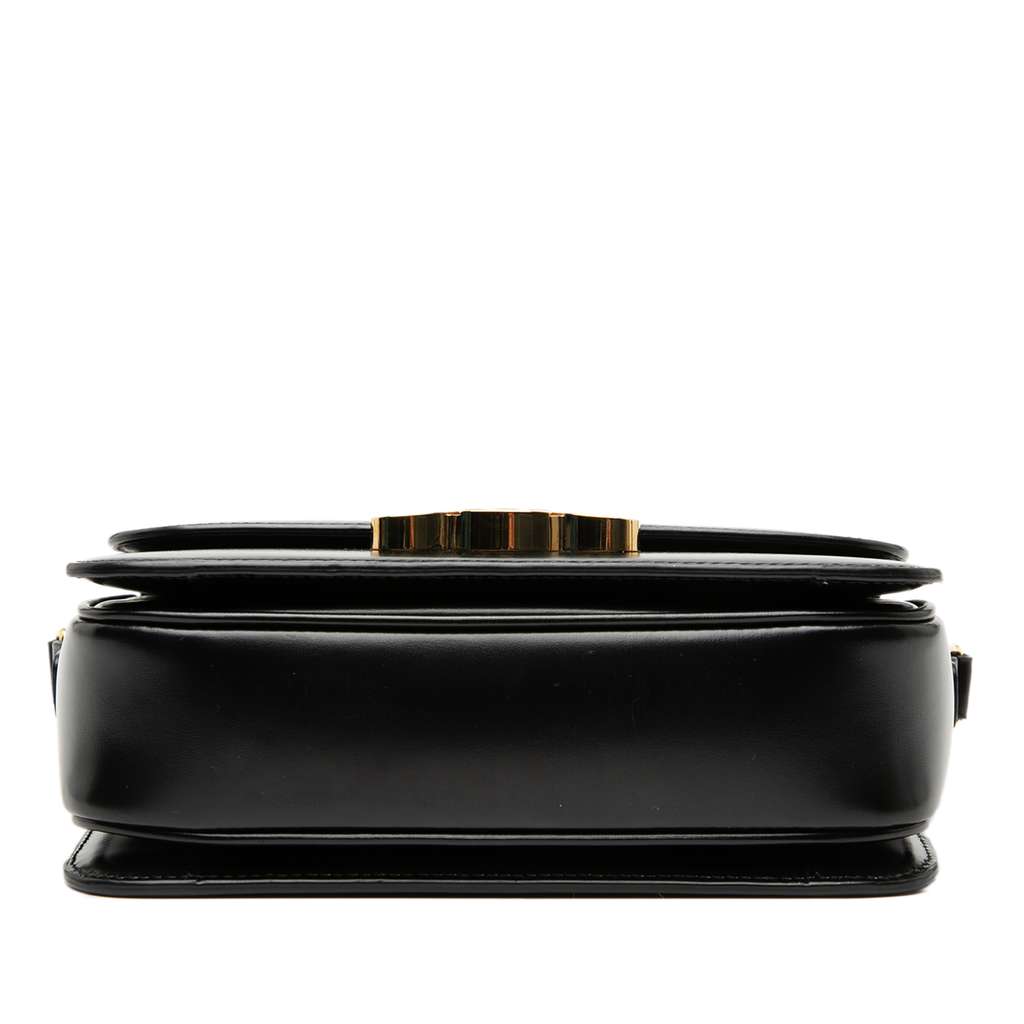 Celine Teen Shiny Calfskin Triomphe Crossbody Black Leather Good condition - Inside View