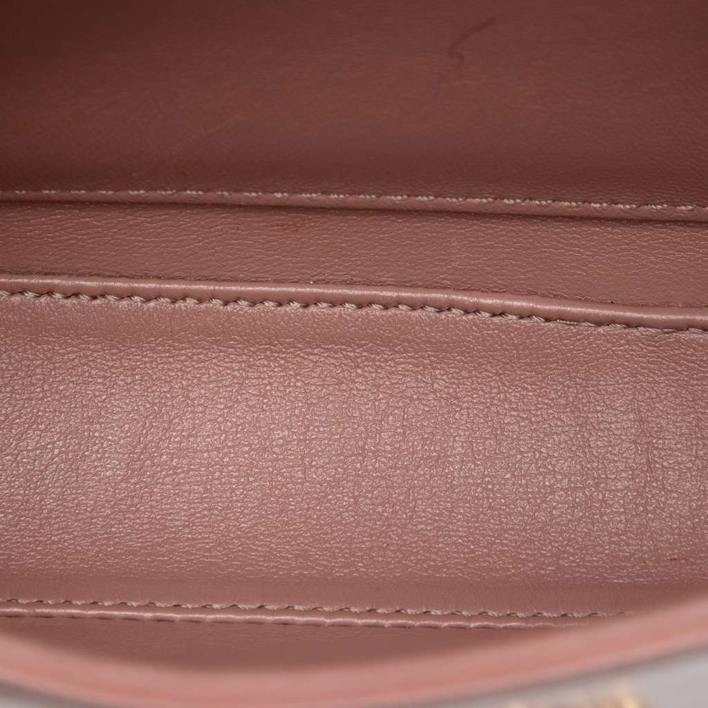 Celine Teen Shiny Calfskin Triomphe Crossbody Pink Leather Good condition - Model View