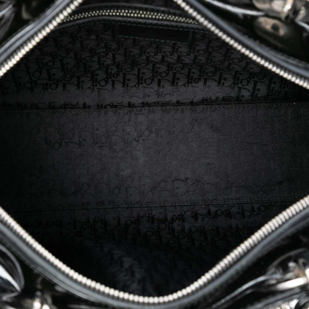 Dior Large Patent Cannage Lady Dior Black Leather Good condition - Model View