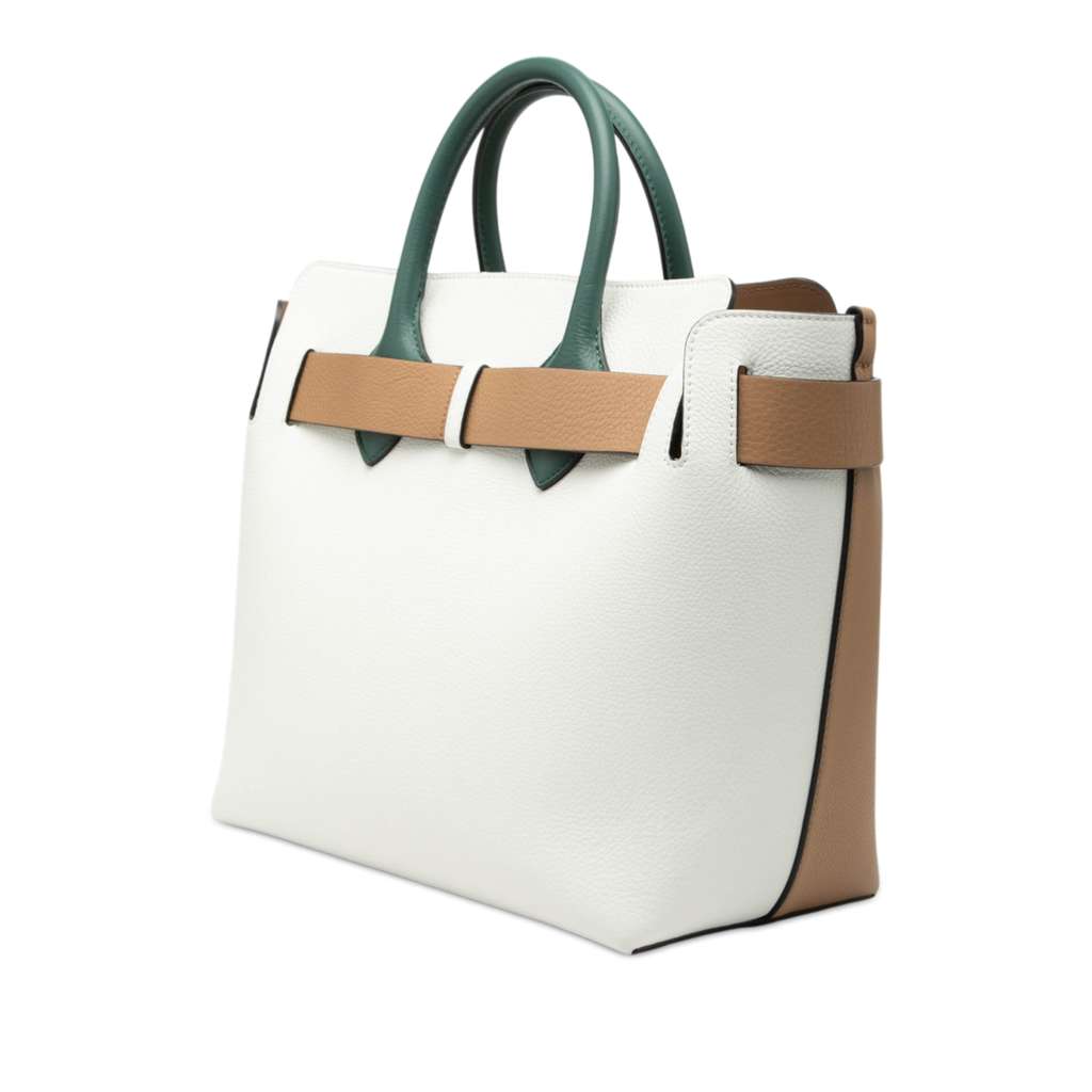 Burberry Medium Tricolor Leather Marais Belt Bag Beige Leather Good condition - Back View