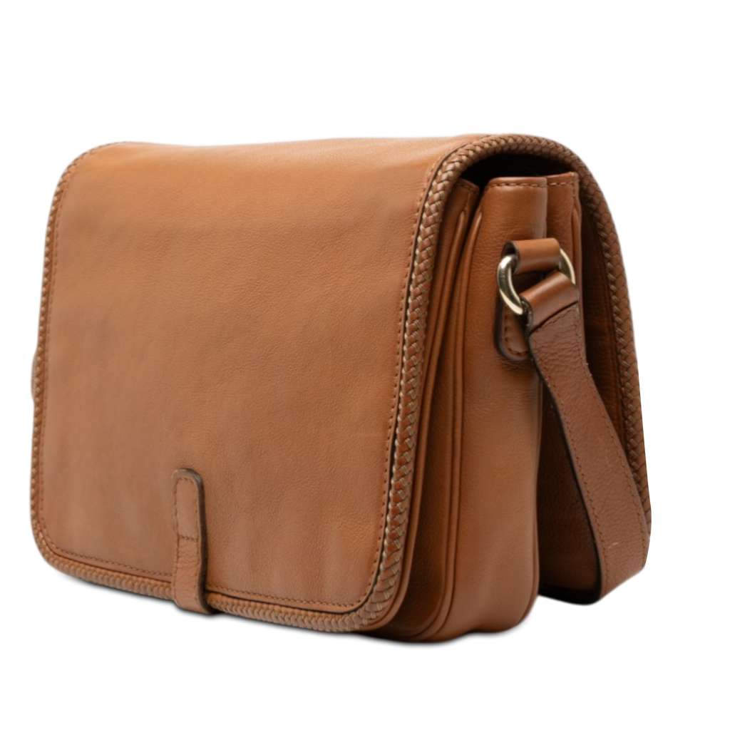 Gucci Leather Marrakech Crossbody Brown Leather Good condition - Back View