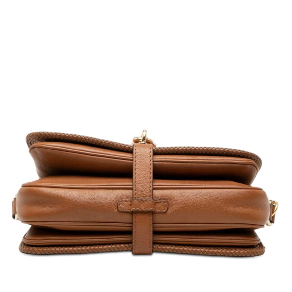 Gucci Leather Marrakech Crossbody Brown Leather Good condition - Inside View