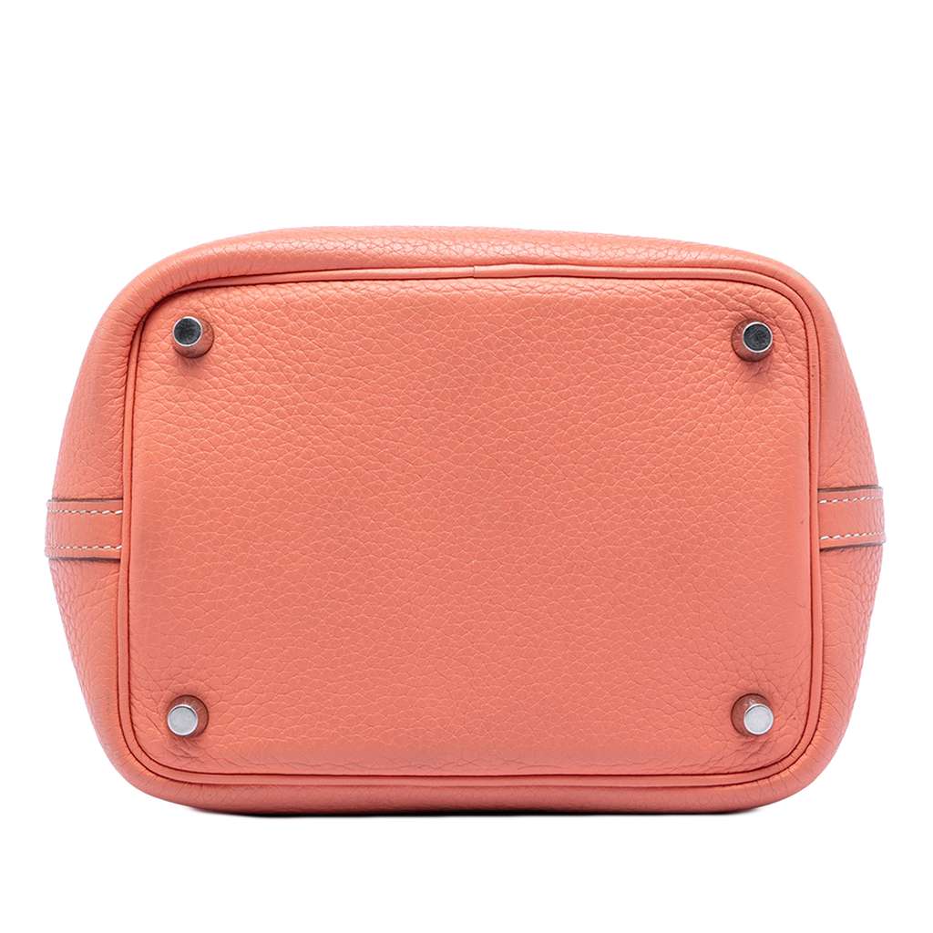 Hermès Clemence Picotin Lock 18 Orange Leather Good condition - Inside View