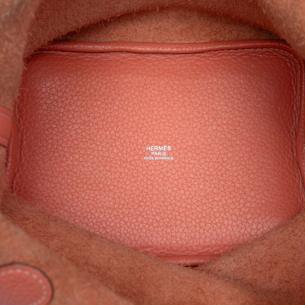 Hermès Clemence Picotin Lock 18 Orange Leather Good condition - Model View