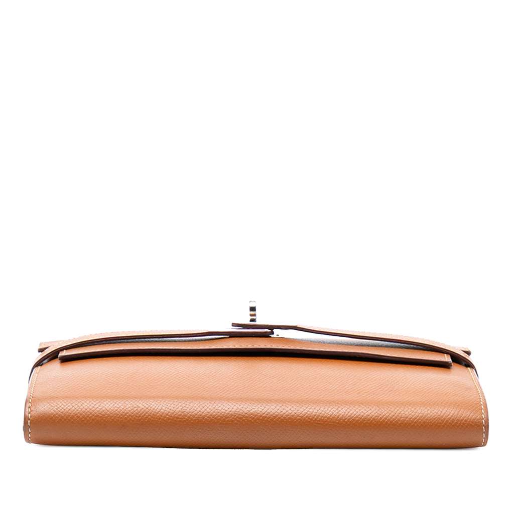 Hermès Epsom Kelly Longue Wallet Brown Leather Good condition - Inside View