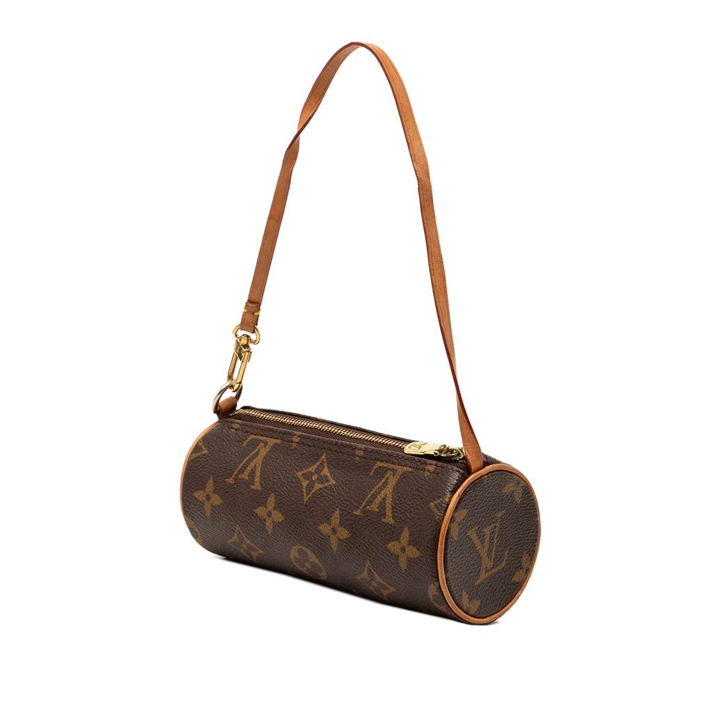Louis Vuitton Monogram Papillon Pochette Brown Good condition - Back View