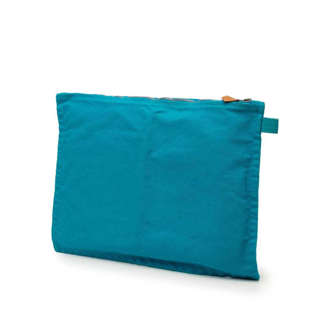 Hermès Toile Bora Bora Zip Pouch GM Blue Canvas Good condition - Inside View