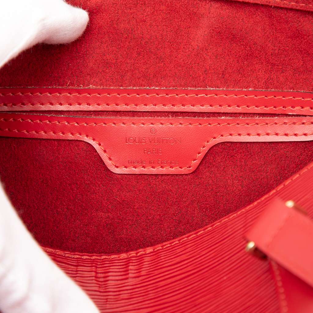Louis Vuitton Epi Soufflot Red Leather Good condition - Box View