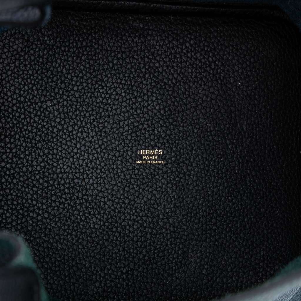 Hermès Bicolor Clemence Picotin Lock 22 Blue Leather Good condition - Model View