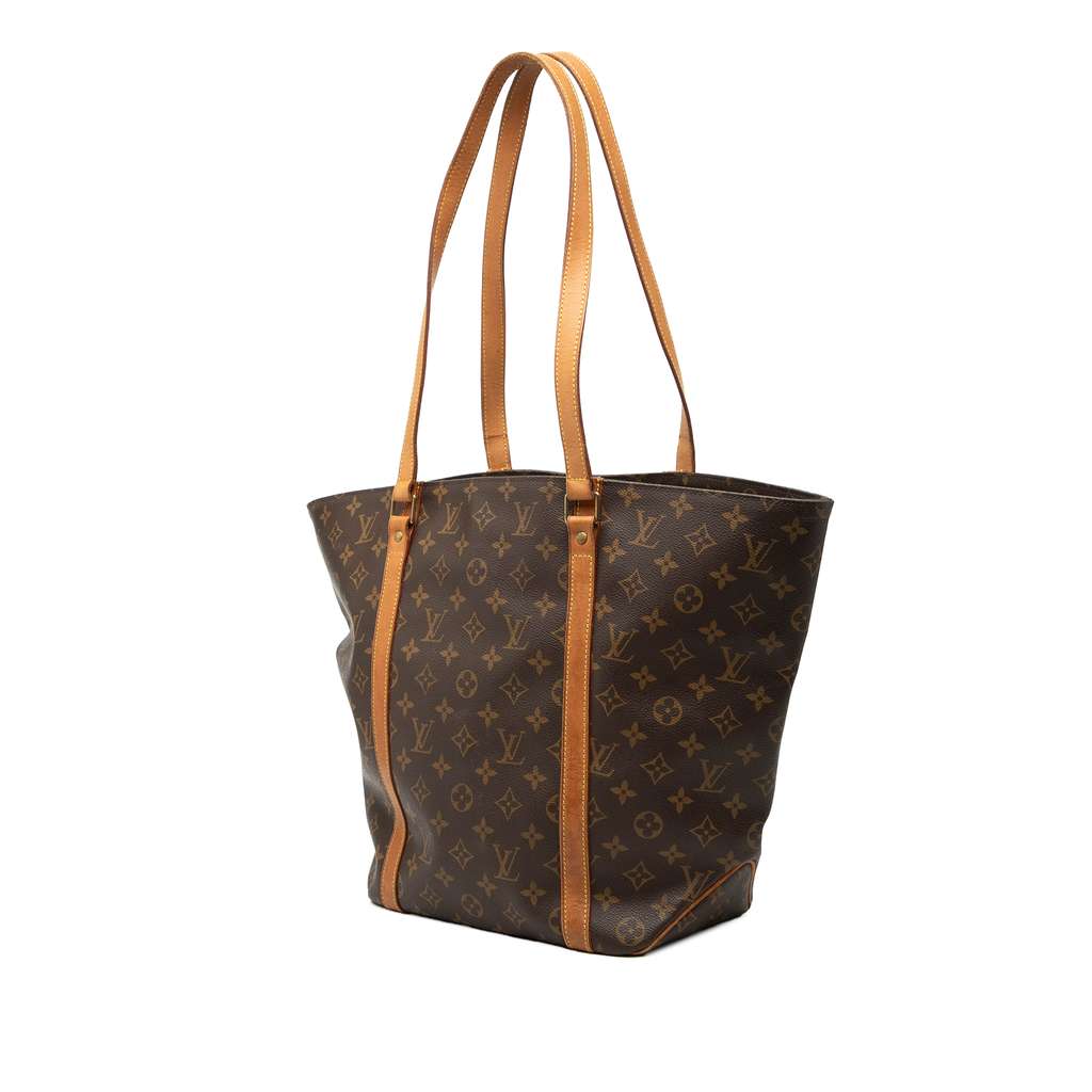 Louis Vuitton Monogram Sac Shopping Brown Good condition - Back View
