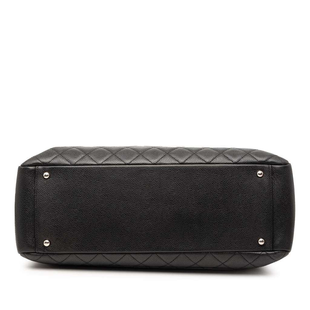 Chanel Caviar Grand Shopping Tote XL Black Leather Good condition - Inside View