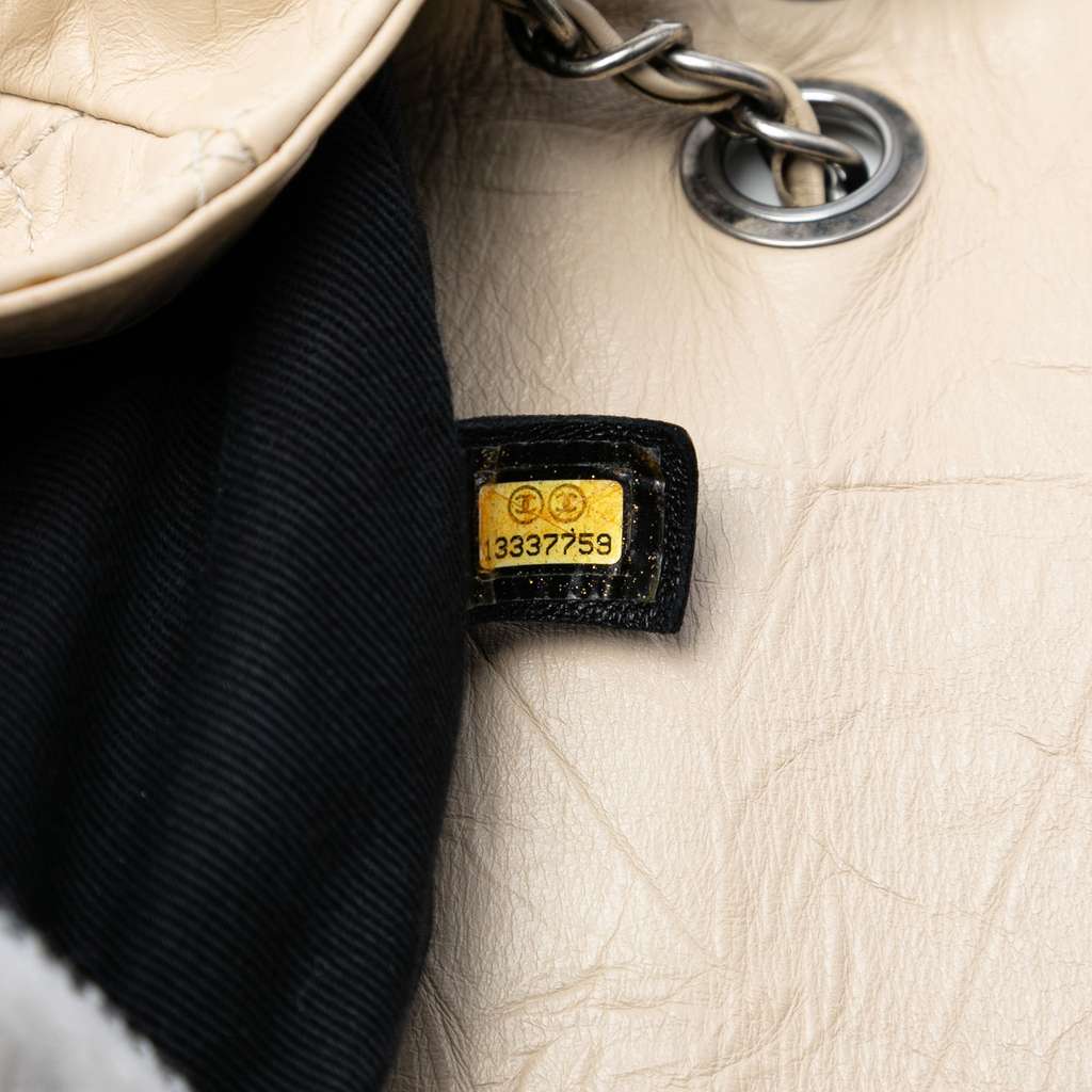 Chanel Aged Calfskin Coco Rider Flap Brown Leather Good condition - Box View