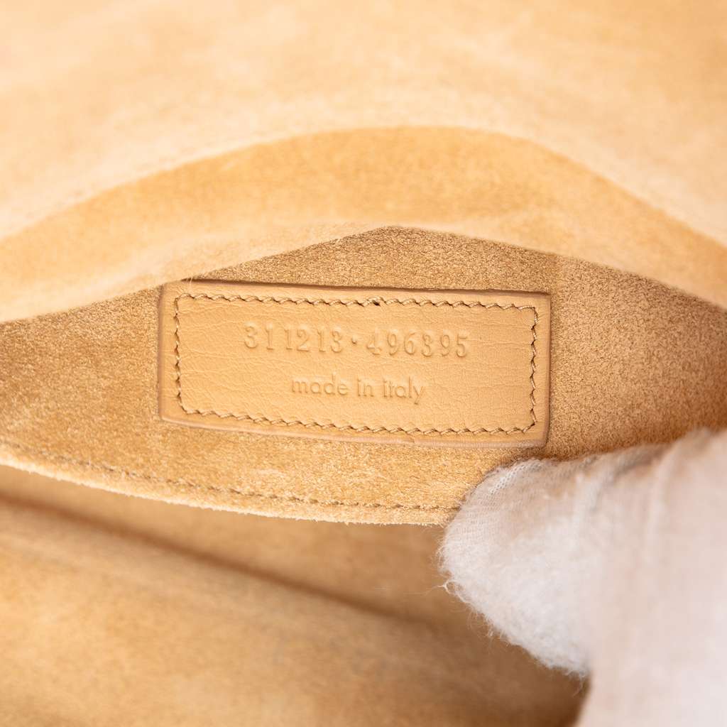 Saint Laurent Leather Chyc Ligne Clutch Brown Leather Good condition - Box View