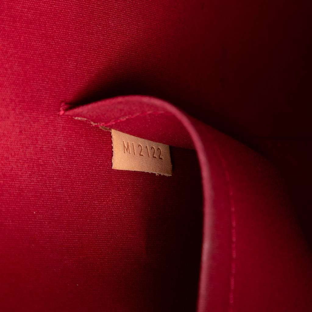 Louis Vuitton Monogram Vernis Alma GM Red Leather Good condition - Box View