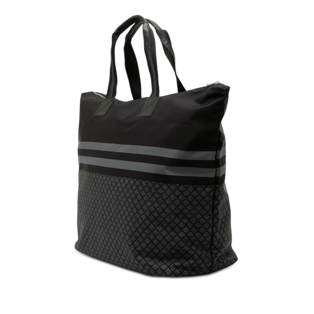 Gucci Diamante Nylon Web Tote Black Good condition - Back View