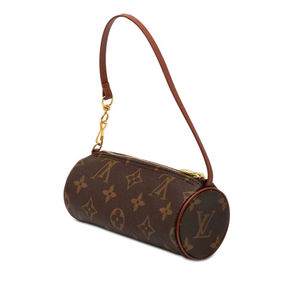 Louis Vuitton Monogram Papillon Pochette Brown Good condition - Back View