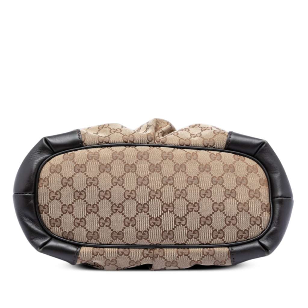Gucci GG Canvas Sukey Satchel Beige Canvas Good condition - Inside View