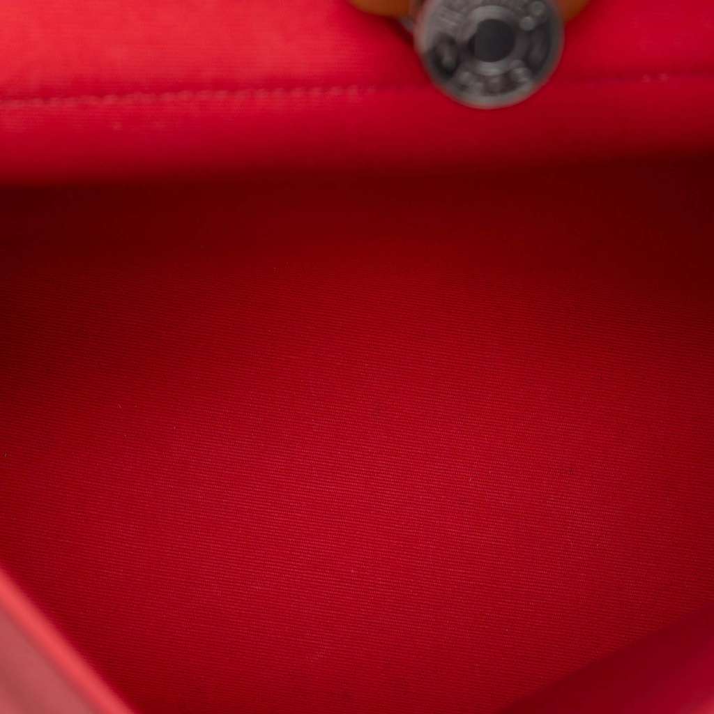 Hermès Toile Herbag Zip 31 Red Canvas Good condition - Box View