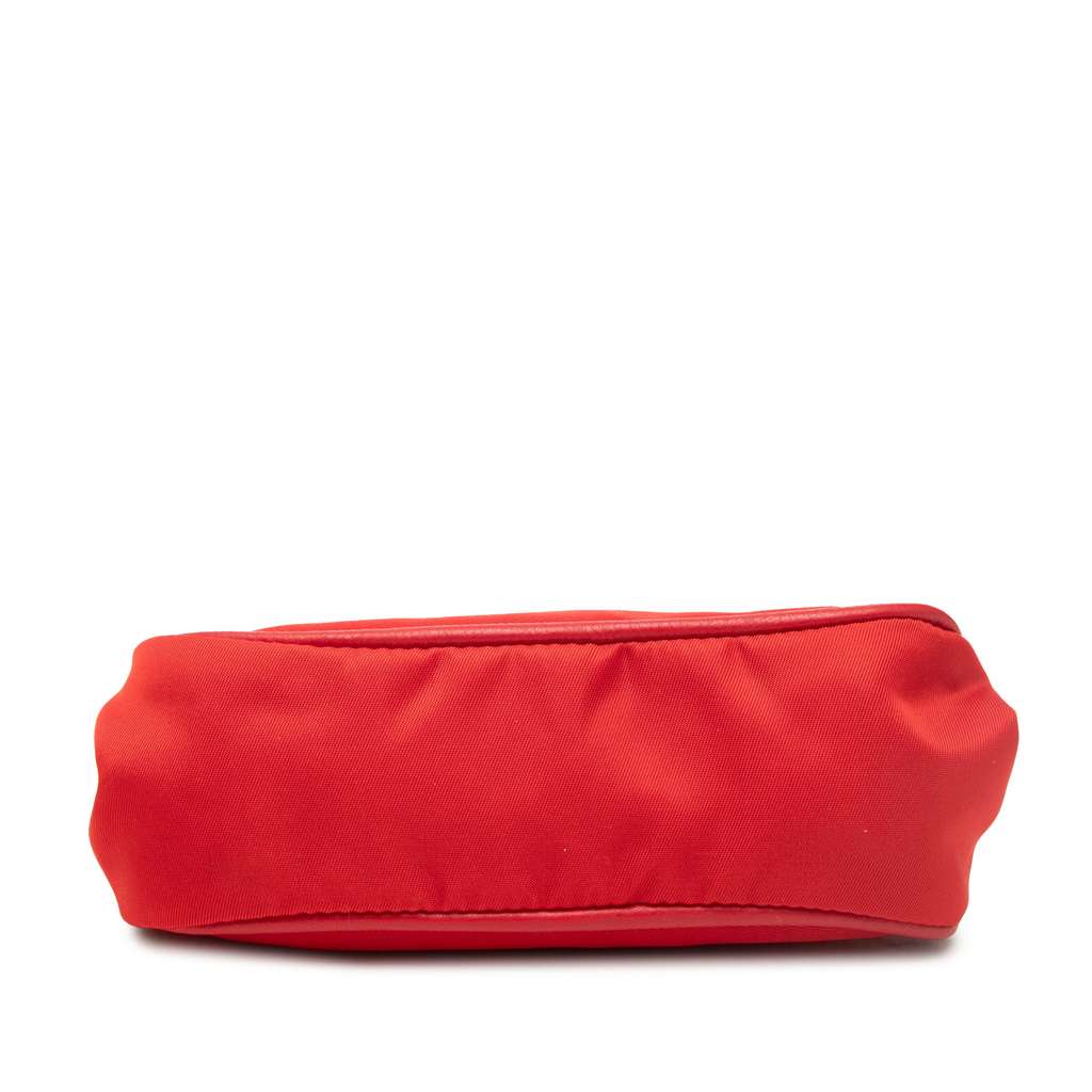 Prada Tessuto Kiss Lock Frame Coin Pouch Red Good condition - Inside View