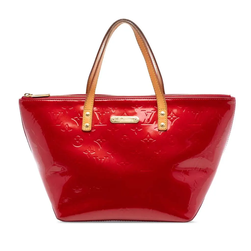 Louis Vuitton Monogram Vernis Bellevue PM Red Leather Very good - Front View