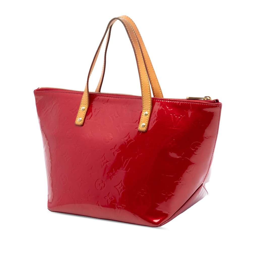 Louis Vuitton Monogram Vernis Bellevue PM Red Leather Good condition - Back View