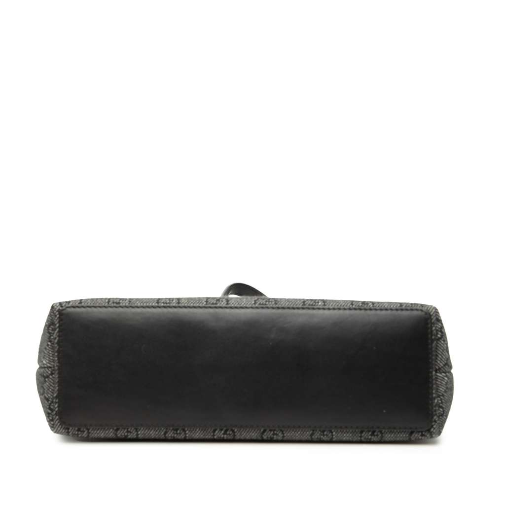 Gucci GG Denim Shoulder Bag Grey Denim Good condition - Inside View
