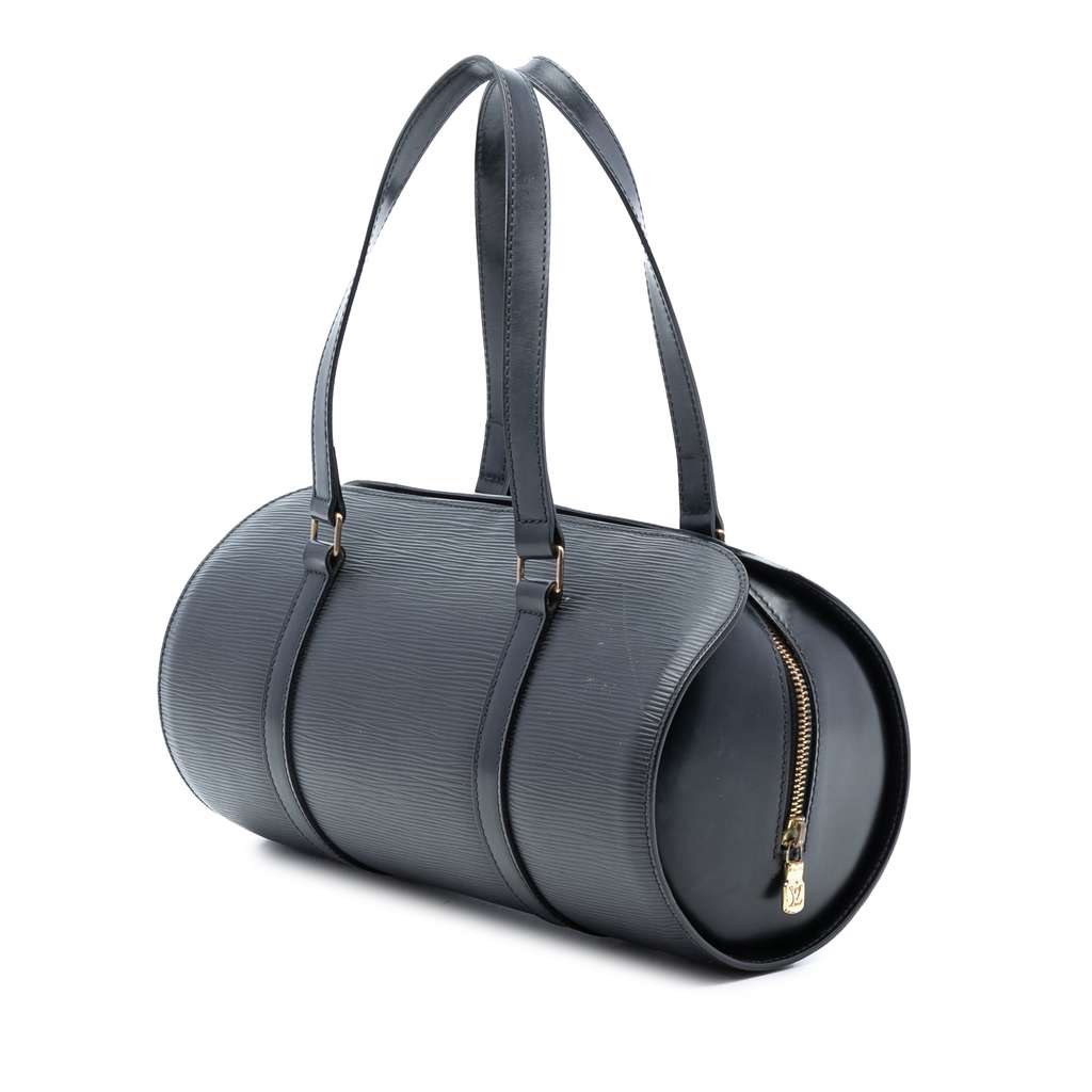 Louis Vuitton Epi Soufflot Black Leather Good condition - Back View