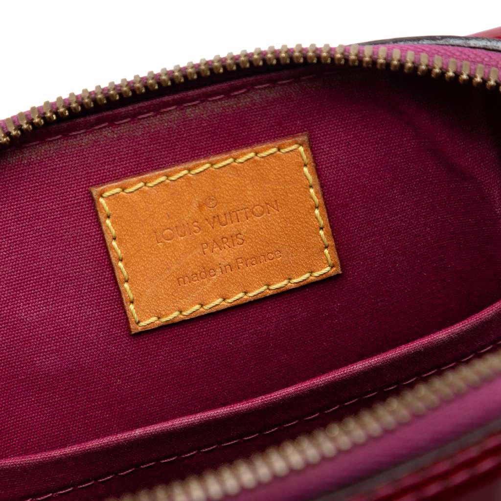 Louis Vuitton Monogram Vernis Alma BB Red Leather Good condition - Box View
