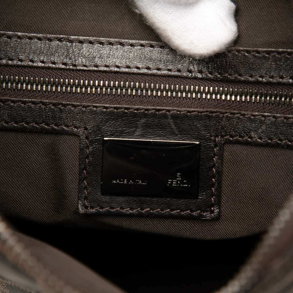 Fendi Zucca Canvas Shoulder Bag Brown Canvas Good condition - Box View