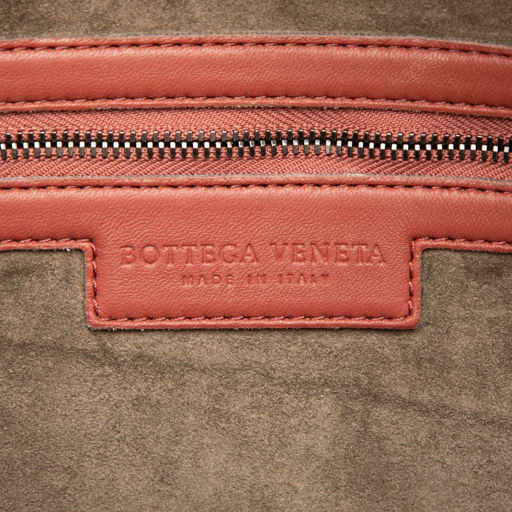 Bottega Veneta Large Nappa Intrecciato Veneta Hobo Red Leather Good condition - Box View