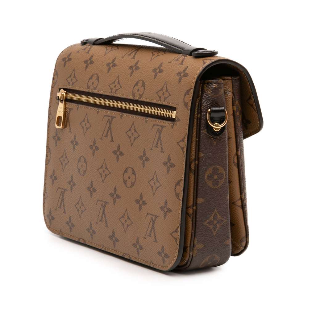 Louis Vuitton Monogram Reverse Pochette Metis Brown Good condition - Back View