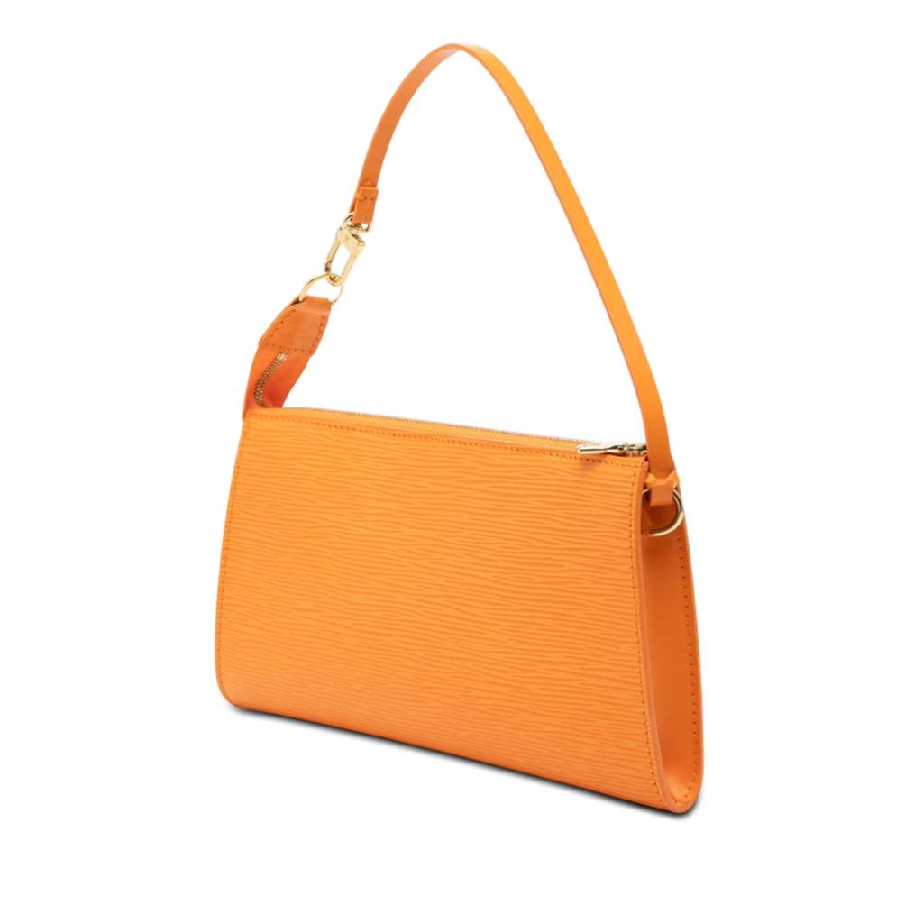 Louis Vuitton Epi Pochette Accessoires Orange Leather Good condition - Back View