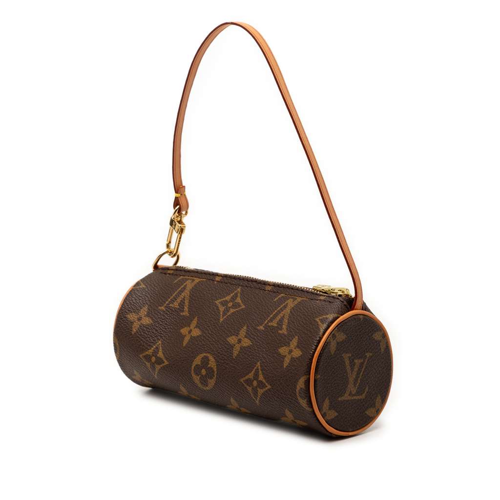 Louis Vuitton Monogram Papillon Pochette Brown Good condition - Back View