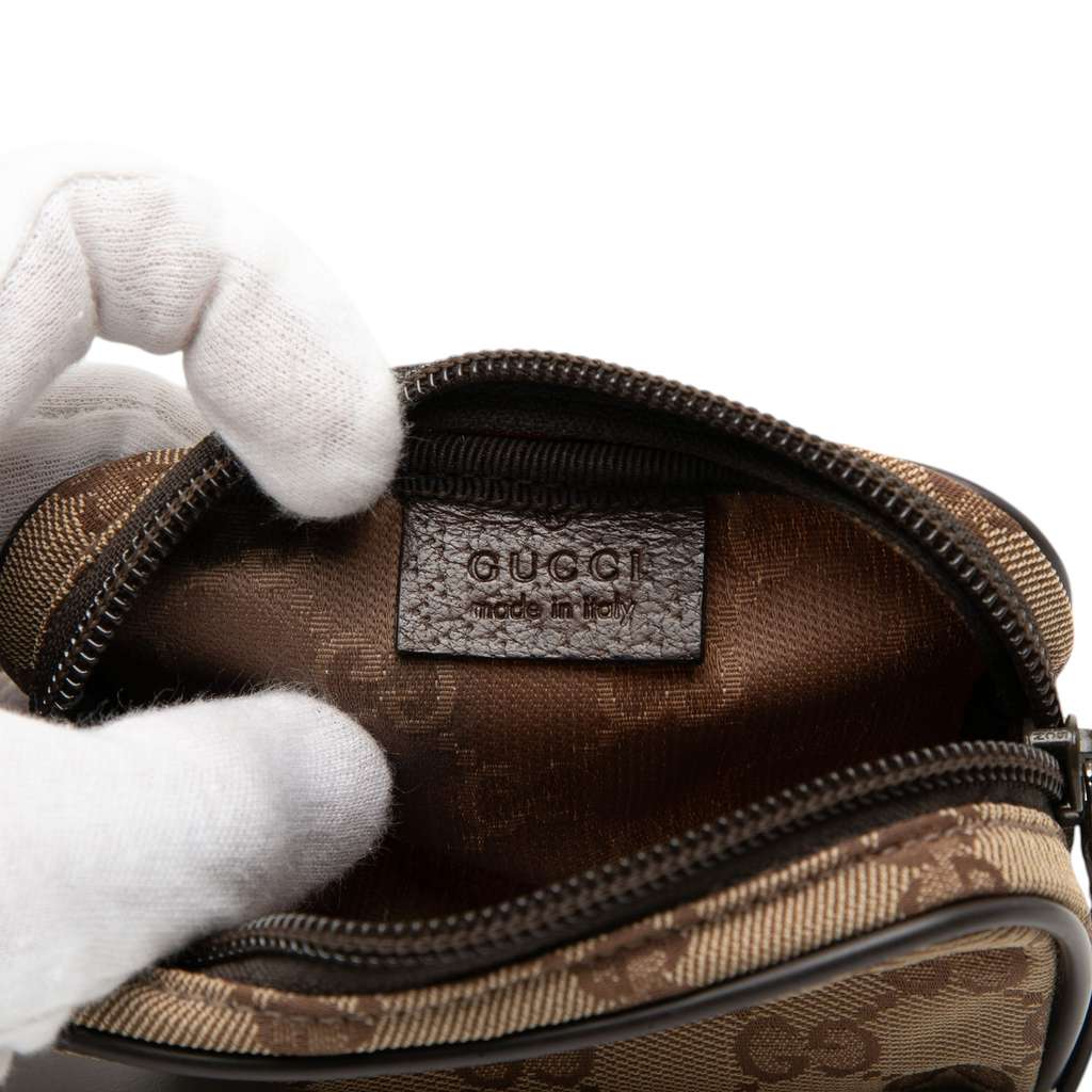 Gucci GG Canvas Coin Pouch Beige Canvas Good condition - Box View